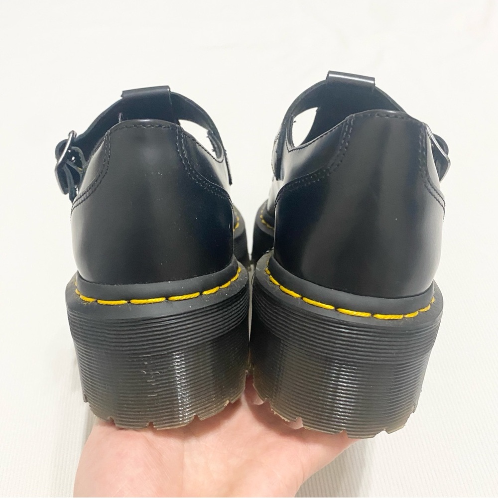 Dr. Martens Bethan Mary Jane Platform Black Leather Shoes - Picture 5 of 8